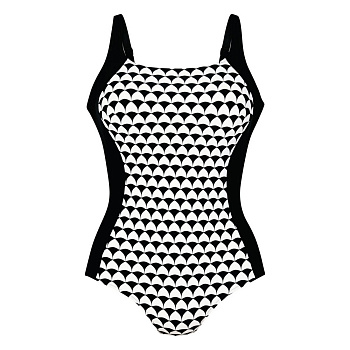 Купальник под экзопротез Anita care Albina, арт. 6202 430, черно-белый, слитный